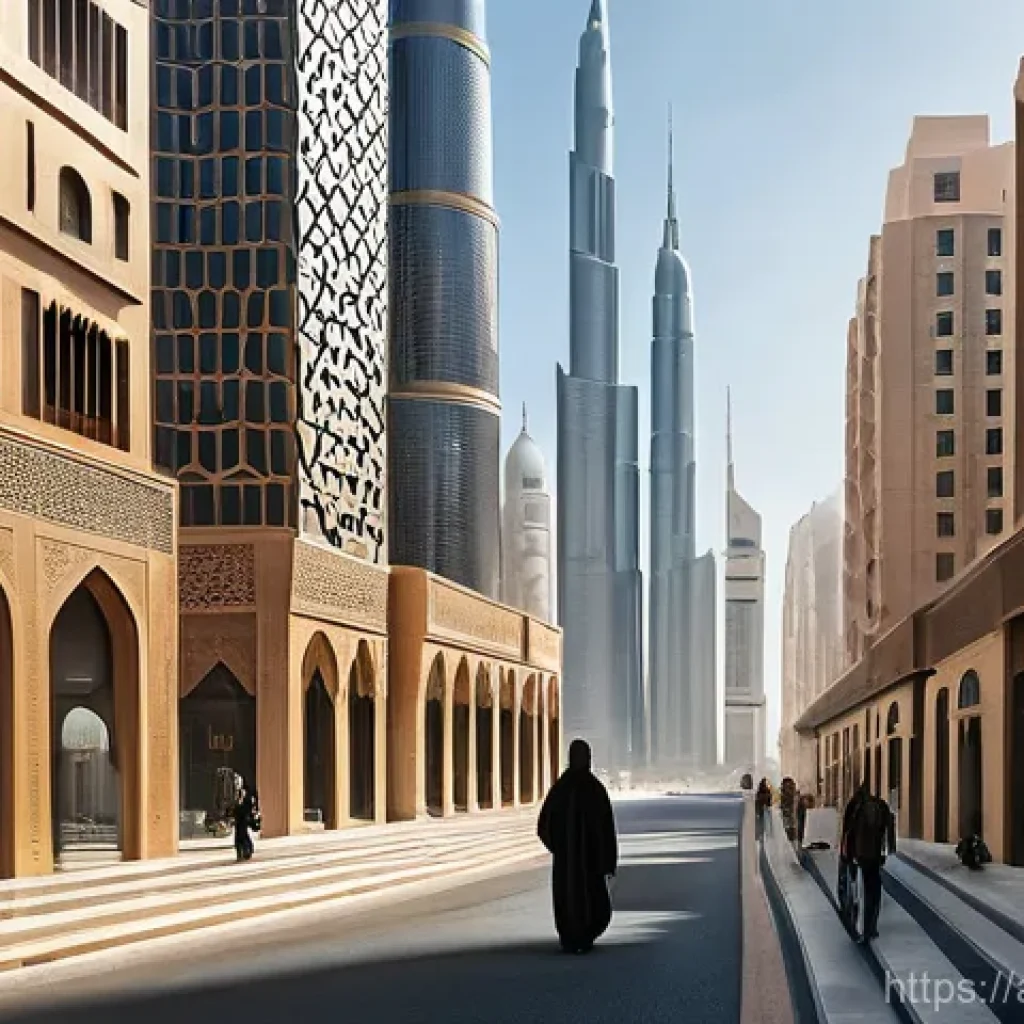 토목공학에서 토질시험의 중요성 - **A majestic and futuristic cityscape in a prominent Arab nation**, showcasing towering skyscrapers ...