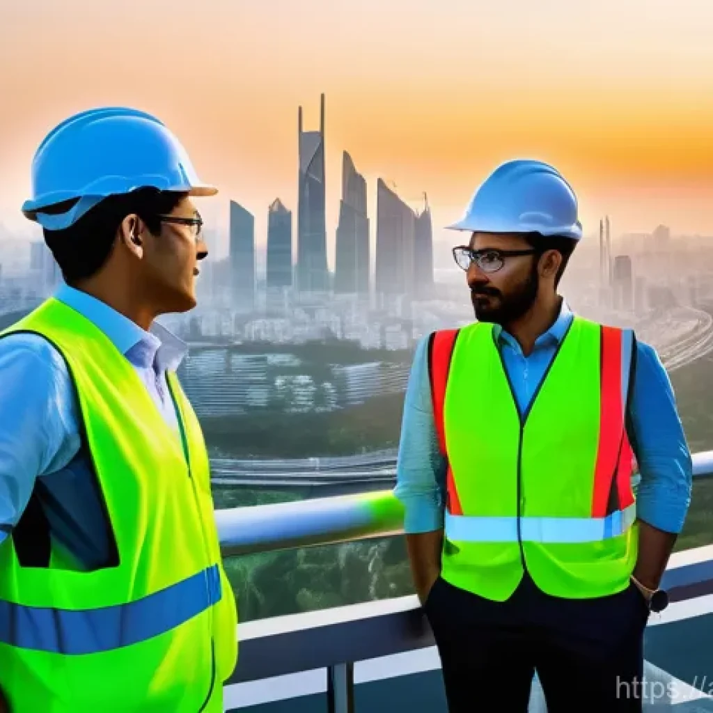 토목기사 강의 선택 팁 - **Prompt:** A diverse group of civil engineers, professionally dressed in modern attire, including s...