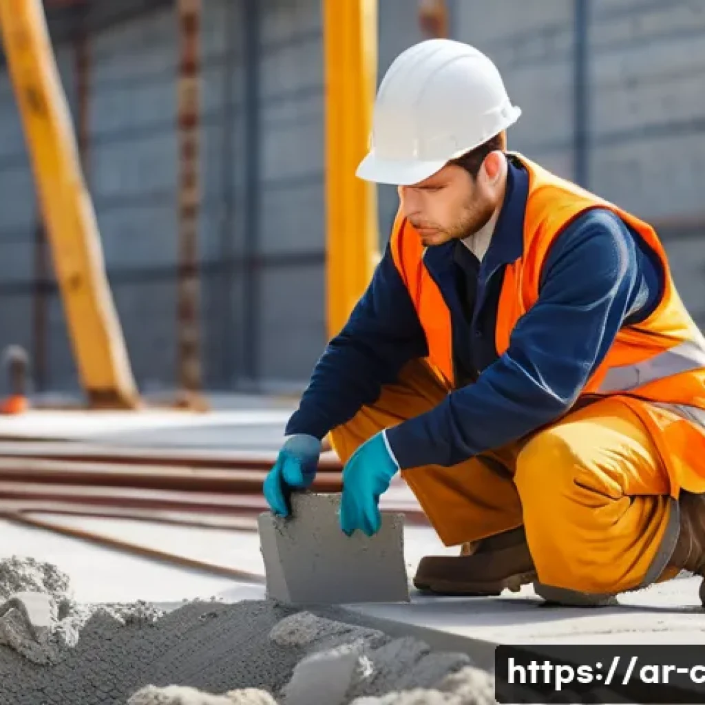 토목공학 현장에서의 품질 관리 - **Prompt:** A highly detailed, realistic image of a professional civil engineer, wearing a hard hat,...