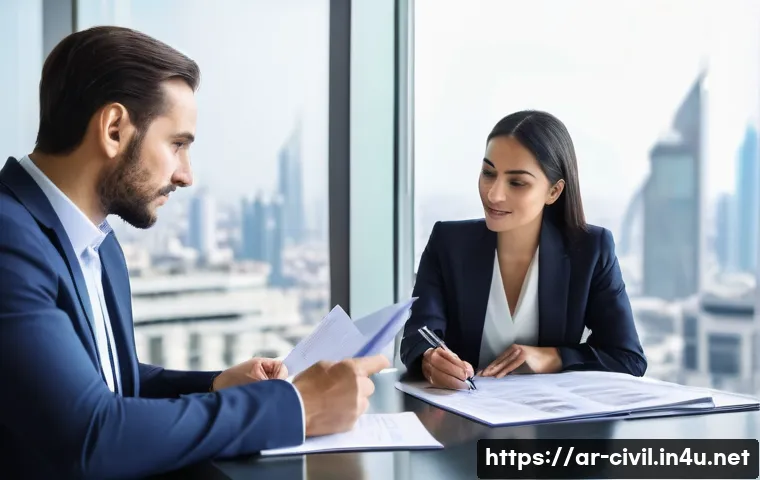 토목공학 프로젝트에서의 계약 관리 - **Prompt 1: The Essence of Contracts - A Collaborative Review**
    "A diverse group of three profes...